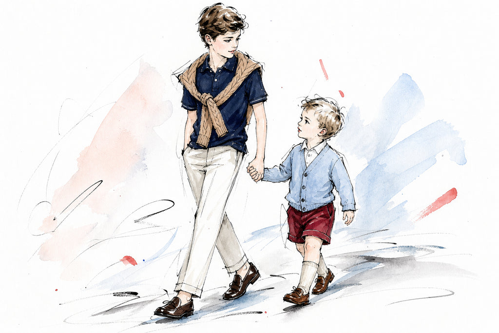 Bambino con polo Ralph Lauren in cotone, capo classico dallo stile americano