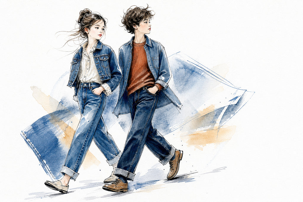 Jeans Roy Roger's bambino in denim blu con cinque tasche, capo firmato made in Italy