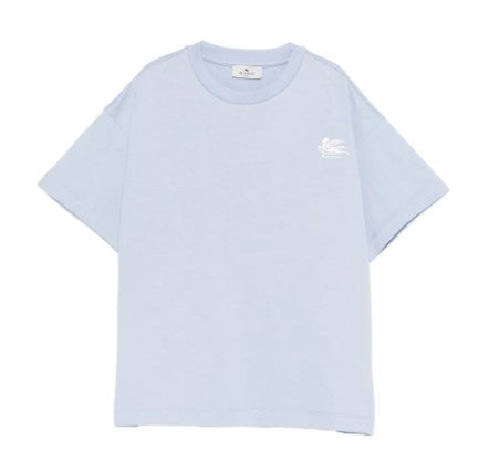 Etro t-shirt celeste - vista frontale