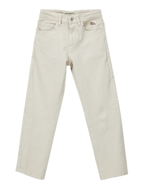 Roy roger's pantaloni beige - vista frontale