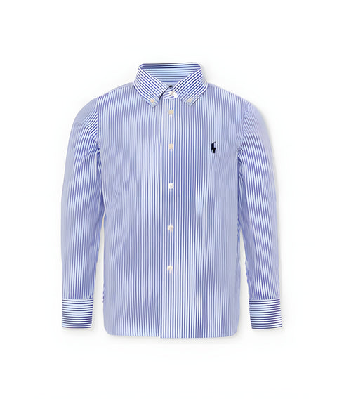 CAMICIA A RIGHE POLO RALPH LAUREN CELESTE