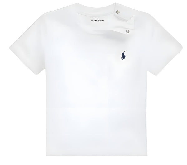 Polo ralph lauren t-shirt bianco - vista frontale