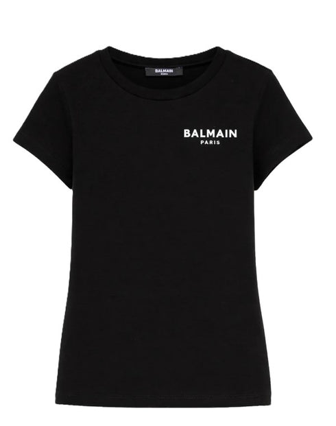Balmain t-shirt nero - vista frontale