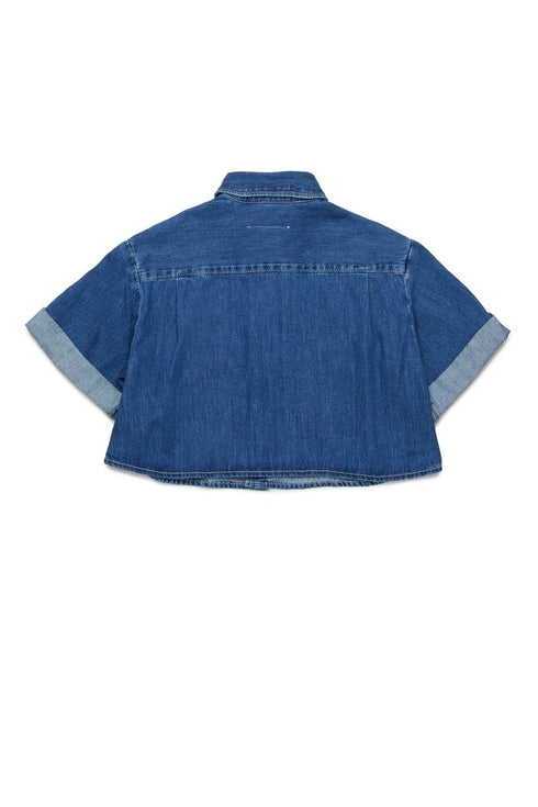 Maison margiela camicie blu - dettaglio 4