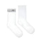 Maison Margiela calzini a costine logo numerico bianco - vista frontale