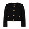 Balmain black jacket — front view