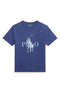 Polo ralph lauren t-shirt blu - vista frontale