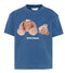 Palm angels t-shirt blu - vista frontale