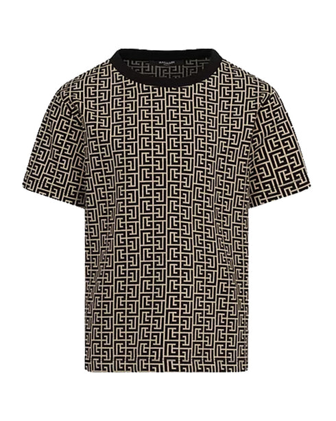 Balmain t-shirt crema - vista frontale