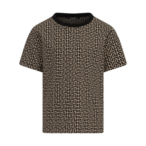 Balmain T-shirt crema - vista posteriore