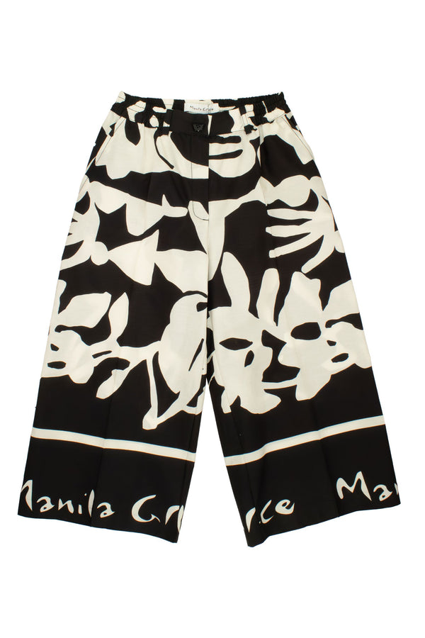 pantalone-fantasia-manila-grace - NERO - vista posteriore