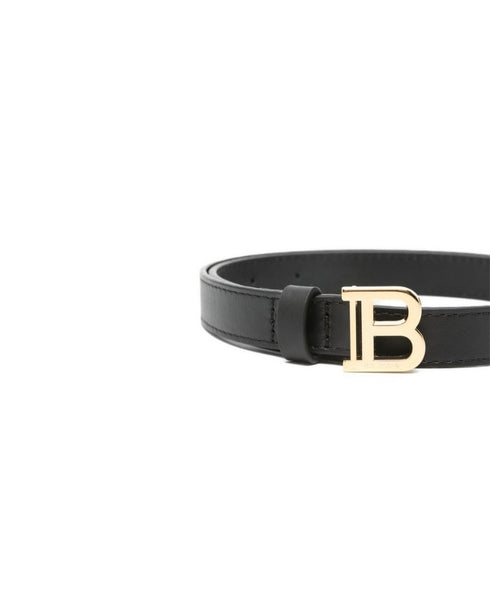 cintura-in-pelle-balmain-2 - NERO - vista laterale