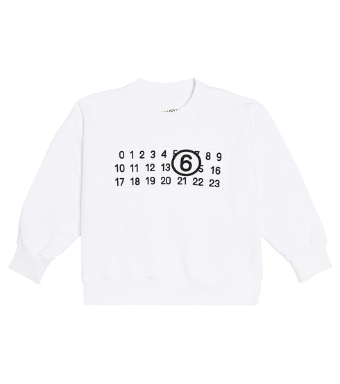 MAGLIA A COSTE CON ROTTURE MM6 MAISON MARGIELA BIANCO