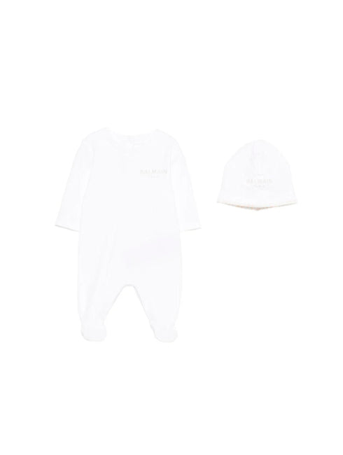 tutina-con-logo-balmain - BIANCO - vista posteriore