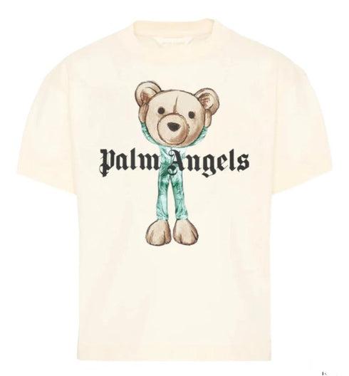 Palm angels t-shirt bianco - vista posteriore