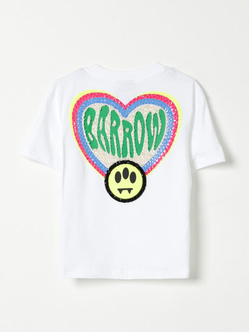 Barrow t-shirt bianco - dettaglio logo retro