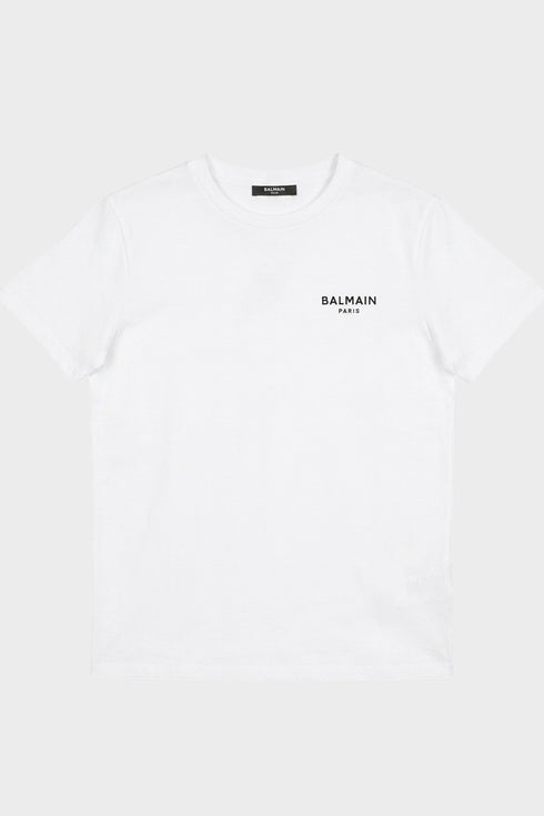 t-shirt-con-logo-balmain-4 - BIANCO - vista laterale