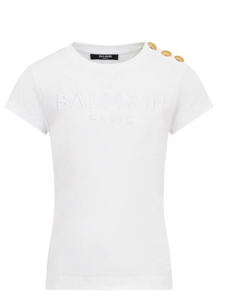 Balmain t-shirt bianco - vista posteriore
