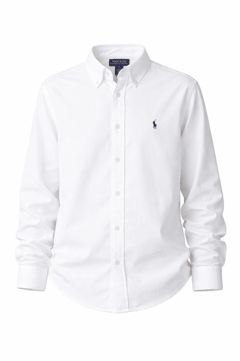 Polo ralph lauren camicie bianco - dettaglio