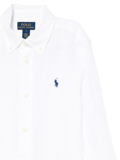 Polo ralph lauren camicie bianco - vista posteriore