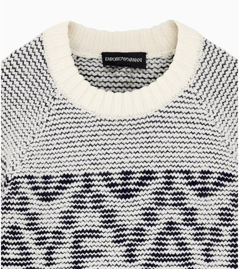 Armani grey jumper — detail