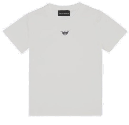 Armani T-shirt bianca neonato - vista frontale