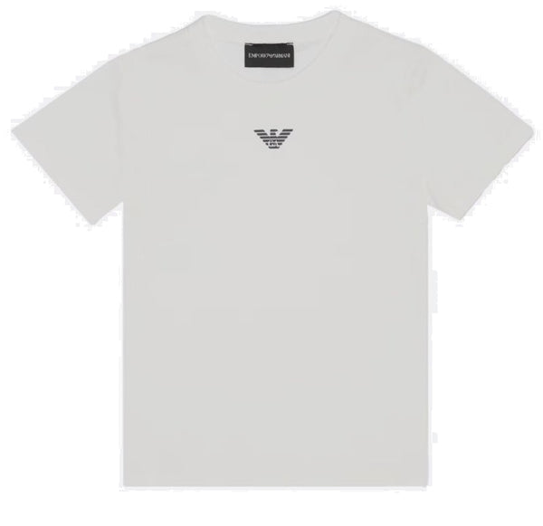 Armani T-shirt bianca neonato - vista frontale