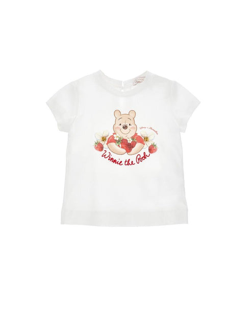 Monnalisa t-shirt bianco - vista dettaglio