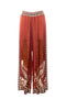 pantalone-stampa-etnica-anonyme - MARRONE - vista posteriore