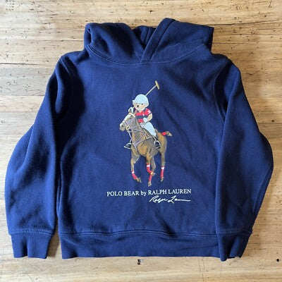 Polo ralph lauren felpe blu - vista posteriore