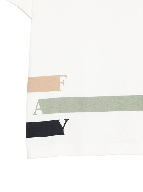 Fay t-shirt avorio - vista posteriore