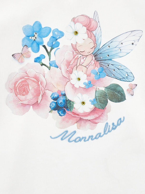 Monnalisa t-shirt bianco - dettaglio 2