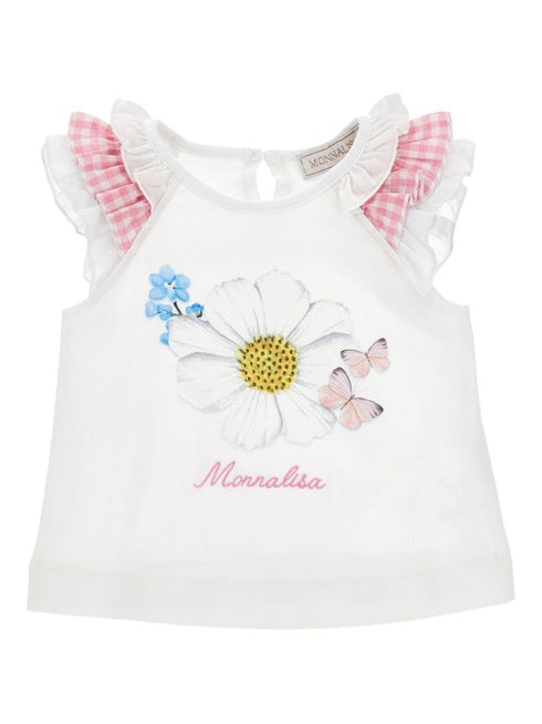 Monnalisa t-shirt bianco - vista dettaglio