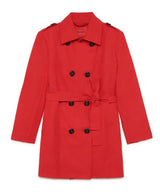 Max&Co. red trench coats — back view