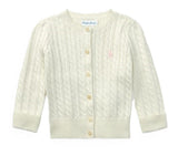 Polo Ralph Lauren white cardigans — front view